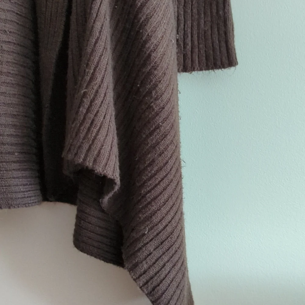 Chocolate Brown Waterfall Open Cardigan - Picture 5 of 5